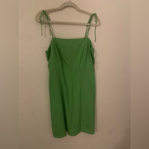 NWT • old navy • fit & flare tie strap mini dress • linen blend • large … - Picture 6 of 6